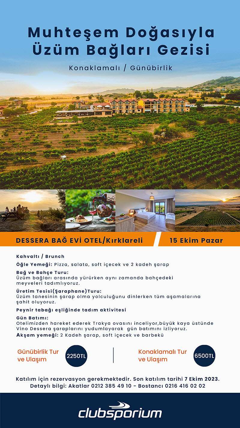 Muhteşem Doğasıyla Üzüm Bağı ve Tadım Gezisi 